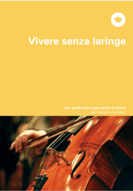 Vivere senza laringe