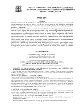 verbale di accordo tra il comune di castenedolo ed