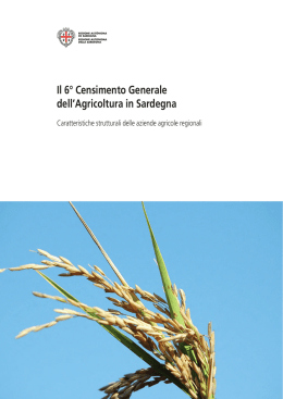 Il 6&deg; Censimento Generale dell`Agricoltura in Sardegna [file]