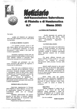 n. 7 Anno 2003 - Associazione Salernitana di Filatelia e di