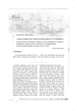 i &laquo;ragguardevoli antichi monumenti