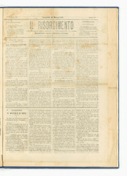 IN-nt. 12 mercoled&igrave; 22 Marzo 1876 LA CONCILIAZIONE