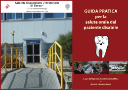 Brochure Odontoiatria per Pazienti Disabili non