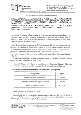 Disciplinare - Azienda Sanitaria Locale TO1