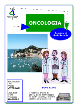oncologia - ASL 4 Chiavarese