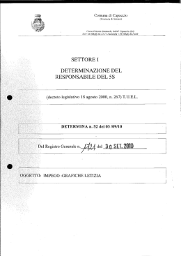 settore i - Comune di Capaccio