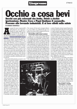 Occhio a cosa bevi