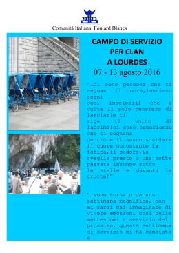 CAMPO DI SERVIZIO PER CLAN A LOURDES 07
