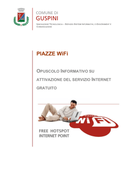 PIAZZE WiFi - Comune di Guspini