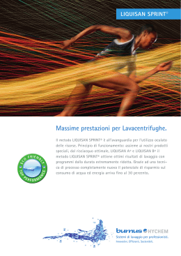 Massime prestazioni per Lavacentrifughe.