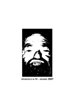 OPUSCOLO N.14 - GIUGNO 2007