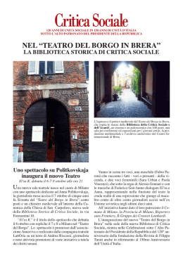 la biblioteca storica di critica sociale