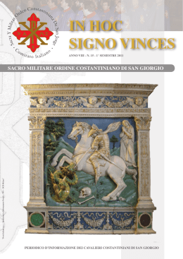 Anno VIII Numero 15 - Giugno 2011 - Sacred Military Constantinian