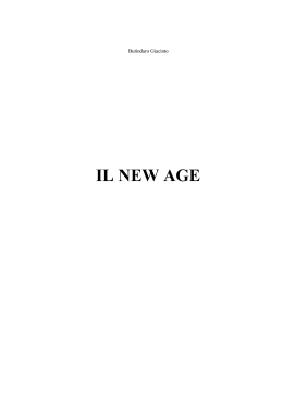 IL NEW AGE - I miei scritti
