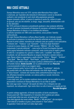 mai cos&igrave; attuali - Stampa alternativa