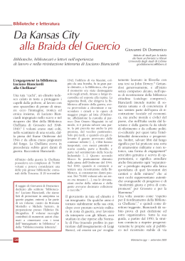 Da Kansas City alla Braida del Guercio