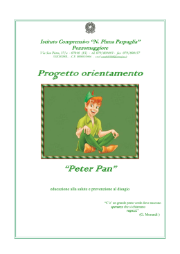 Progetto Peter Pan - Formazione docenti neoassunti Regione