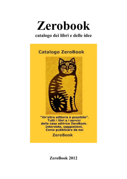 catalogo zerobook 2012