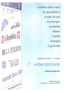 corriere della sera - Giornale dei lavoratori