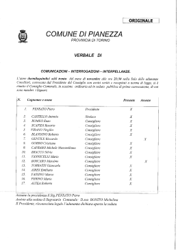 Consiglio Comunale del 30-11-2015