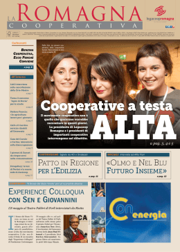 La Romagna Cooperativa 4/2015 in formato PDF