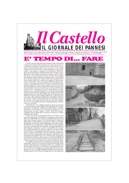 Ottobre 2006 - Il Castello-Il giornale dei Pannesi