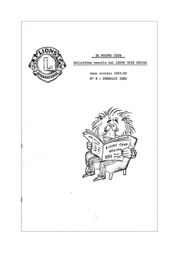 Notiziario n&deg; 6