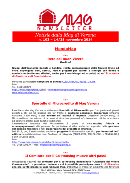 Newsletter n.103 14/28 novembre 2014