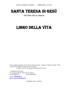 Vita - Unione Carmelitana Teresiana