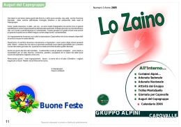 Zaino - Gruppo Alpini di Capovalle