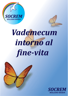 Vademecum intorno al fine vita