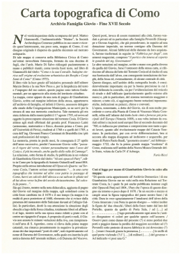 testo carta topografica como archivio giovio