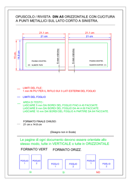 opuscolo A5 orizzontale - Centro Stampa Colleoni