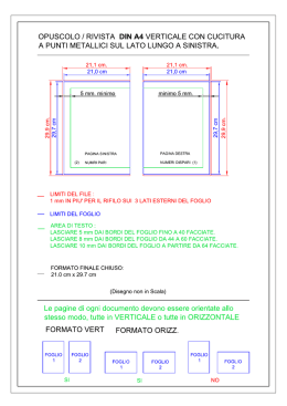 opuscolo a4 verticale - Centro Stampa Colleoni