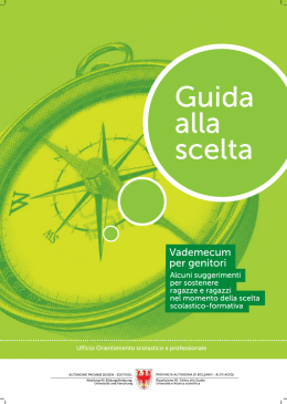 Vademecum pergenitori - Autonome Provinz Bozen