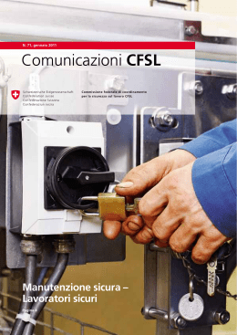 Comunicazioni CFSL N. 71 - Wartung / Maintenance / Manutenzione