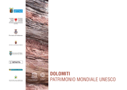 Brochure "Dolomiti, patrimonio mondiale UNESCO"