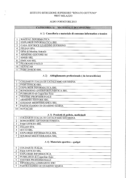 ALBO FORNITORI 2015 - Istituto Superiore "Renato Guttuso"