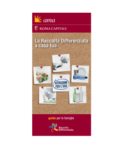 La Raccolta Differenziata a casa tua