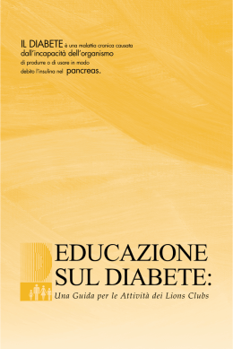 Lions per il diabete - Lions Club Riccione