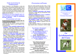 Brochure definitiva leishmaniosi