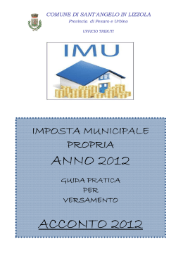 Opuscolo Generale IMU 2012 - Portale degli Enti