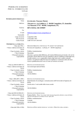 LOMBARDI, Vincenzo Mario - Provincia di Campobasso
