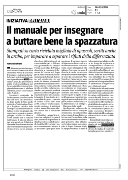 Il manuale per insegnare a buttare bene la spazzatura