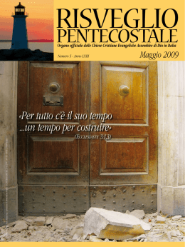 Maggio 2009 - Assemblee di Dio in Italia