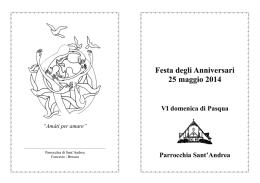 libretto della Cerimonia - Parrocchia Sant`Andrea Apostolo