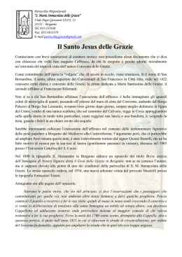 Il Santo Jesus delle Grazie - Parrocchia Santa Maria Immacolata