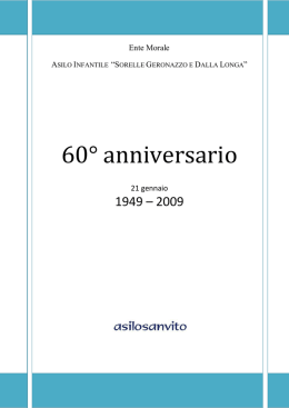 Opuscolo 60&deg; Anniversario