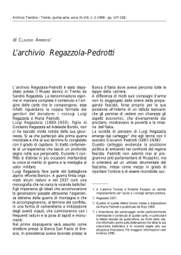 Inventario PedrottiRegazzola - Fondazione Museo Storico del