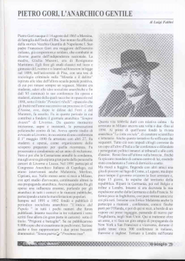 29 PIETRO GORI, L`ANARCHICO GENTILE L